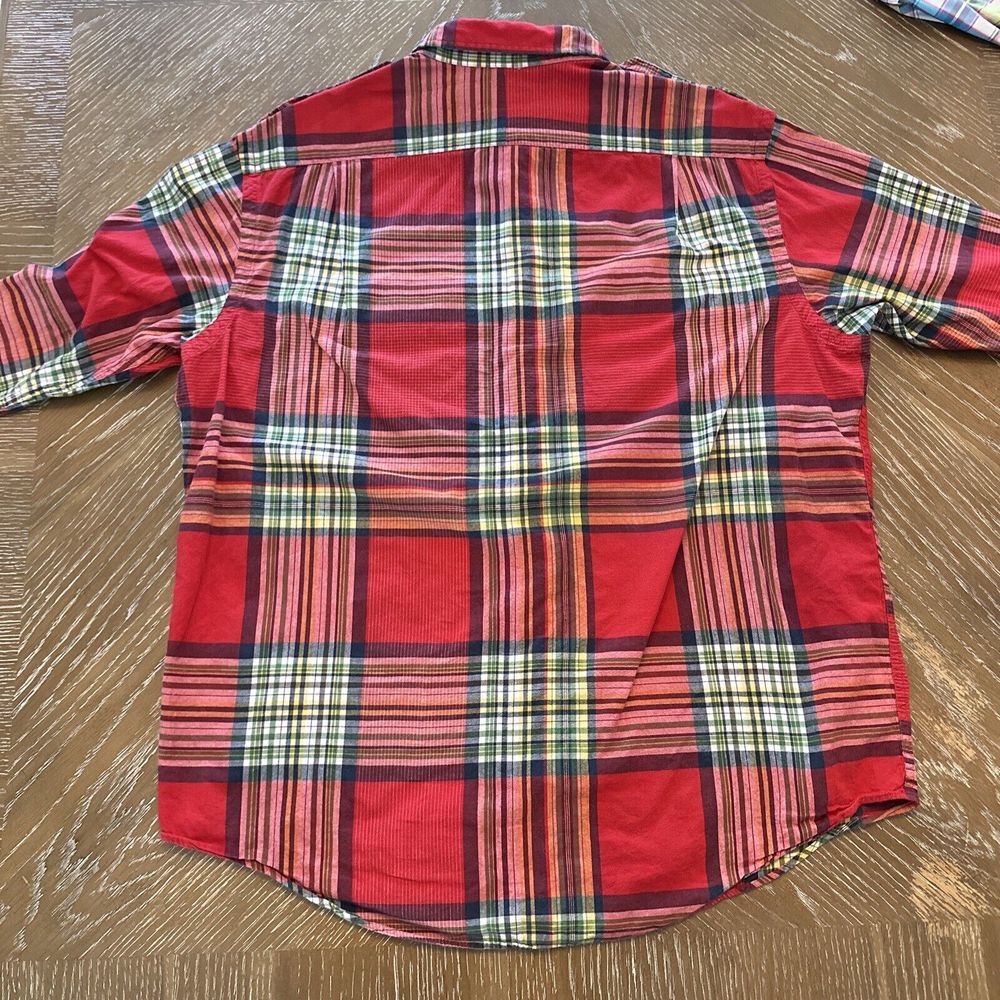 Polo Ralph Lauren Shirt Mens XL RED PLAID Button Down EXCELLENT ~ Fast Ship - Picture 7 of 7